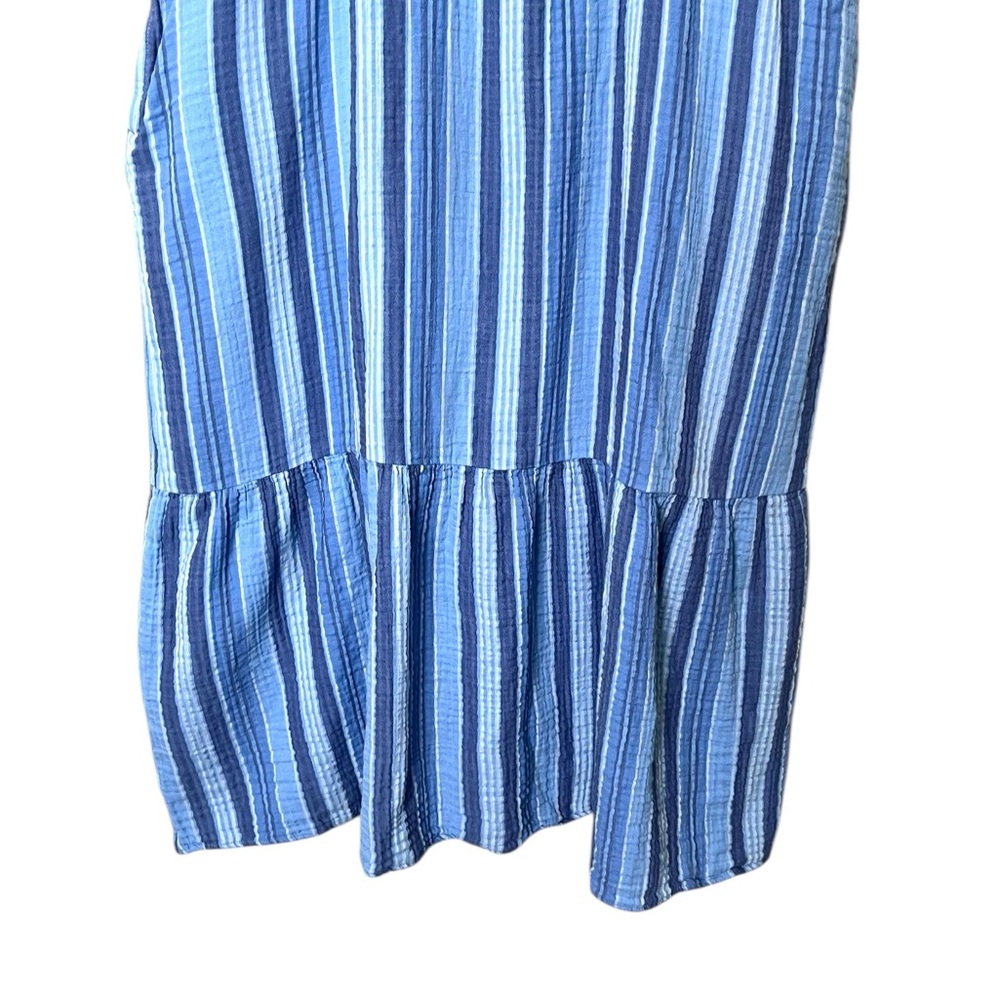 L.L. Bean Women's Cloud Gauze Midi Dress, Stripe - Picture 4 of 9